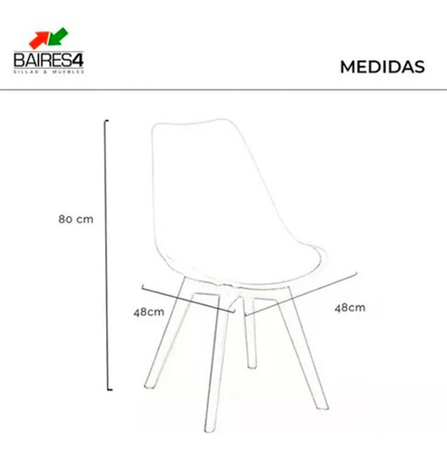 Imagen 7 de 7 de Pack X 2 Silla Tulip Eames | Contado