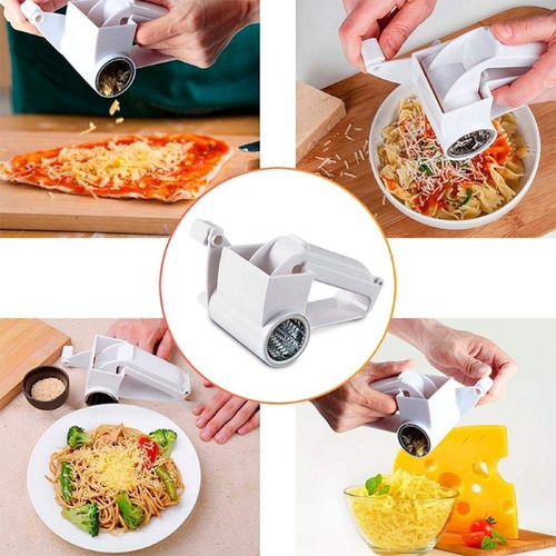 Imagem 6 de 9 de Ralador De Queijo Manivela Inox Rala Queijo Chocolate Promo