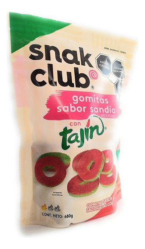 Snak Club Gomitas Sabor Sandía Con Tajín 680g