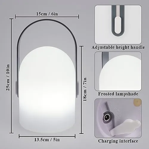 Lámpara De Mesa Led Trirocks, Recargable, Potente, 2600mah