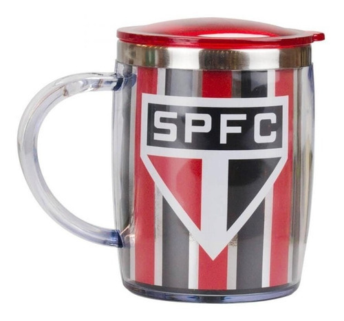 Copo Caneca Térmica P\ Chopp Cerveja C\ Tampa 450ml Times São Paulo