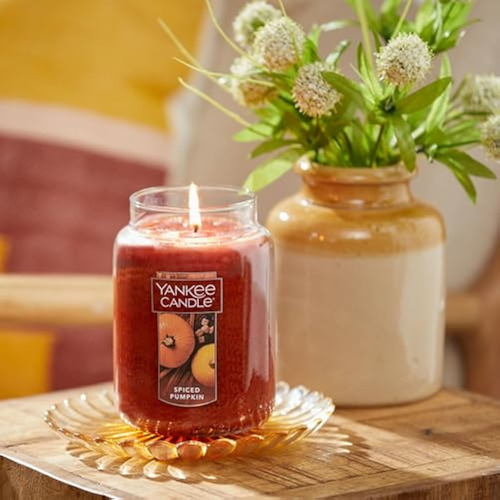 Yankee Candle Com Aroma De Abóbora Temperada, Clássico De 22