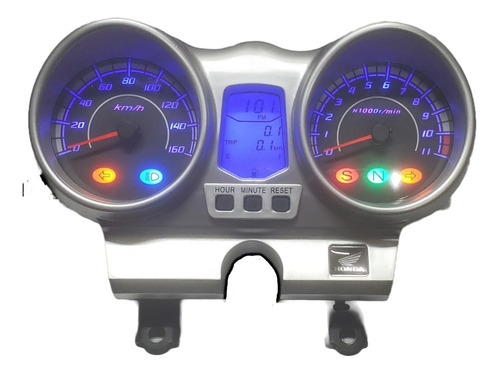 Painel Cbx 250 Twister Completo Leds 3g Azul + Logo Honda