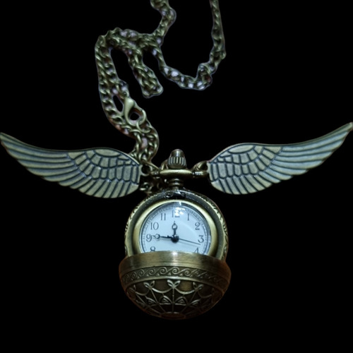 Imagen 3 de 3 de Colgante Reloj Snitch Harry Potter