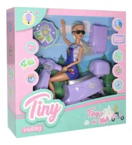 Comprar Muñeca Tiny Y Su Scooter Moto Con Valija Y Accesorios Tiny