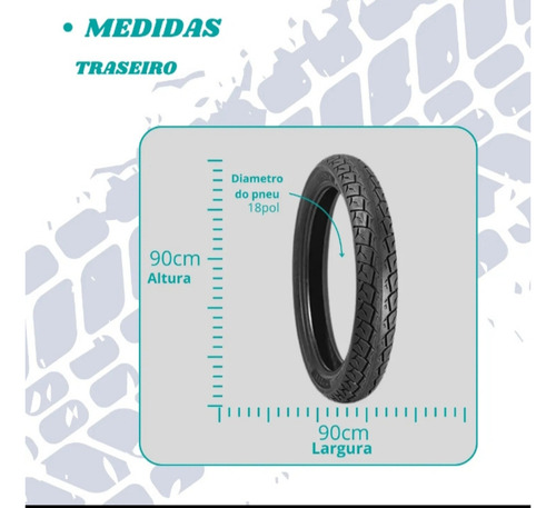 Pneu Traseiro Titan 125 Cg 99 Ybr /150 /160 Ks Esd Factor
