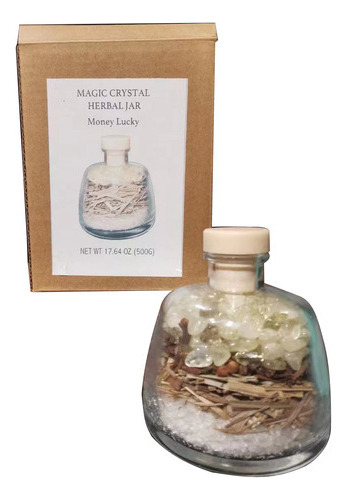 Botella De Cristal Con Forma De Bruja Mágica Tarro De Piedr