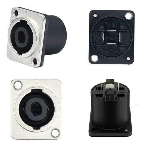 Conector Hembra Panel Jack Twist Lock 4 Pines Neutrik Nl4mp