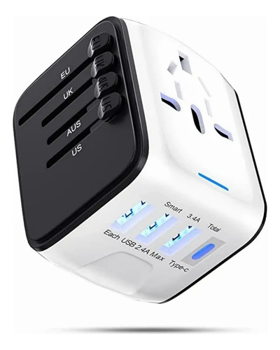 Enchufe Adaptador De Viaje Universal Todo En Uno Internation