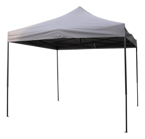 Gazebo Plegable Toldo Super Reforzado 3x3x3 Filtro Uv Pf Color Gris