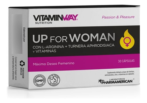 Up For Woman Maximo Deseo Femenino Vitaminway X30 Capsulas