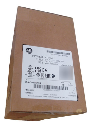 Allen Bradley 25a-d010n104 Variador Powerflex