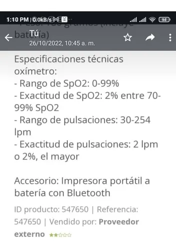 Mir Espirometro Spirobank Ll (Usado)