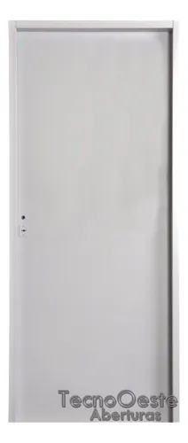 Puerta Doble Chapa Inyectada Lisa 80x200 Cm Hierromas Onix