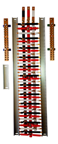 Kit Barramento Isolado Trifásico 225a P/6c 105a E 64c 63a