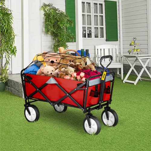 Carro Plegable Carrito De Carga Con Ruedas Multiusos Para Jardin Playa  Compras