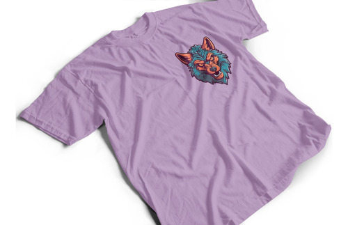 Camiseta De Algodón Con Logo Monstruo Hombre Lobo Full Color