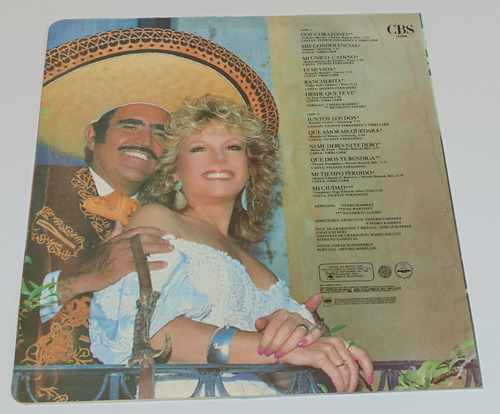 Vicente Fernandez Y Vikki Carr Lp Vinilo Disco Acetato 1986