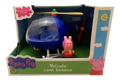 Brinquedo Veiculo Helicóptero E Mini Boneca Peppa Pig - Dtc