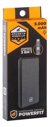 Carregador Portátil Powerfit - 5.000mah - Gshield