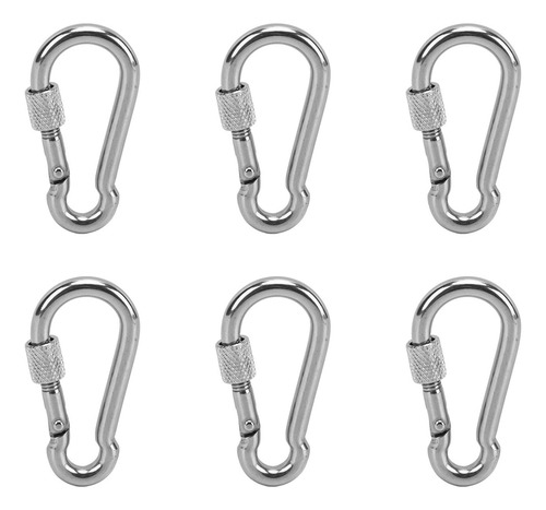 Ganchos De Resorte Quick Link Clip De Acero Inoxidable, 6 Un