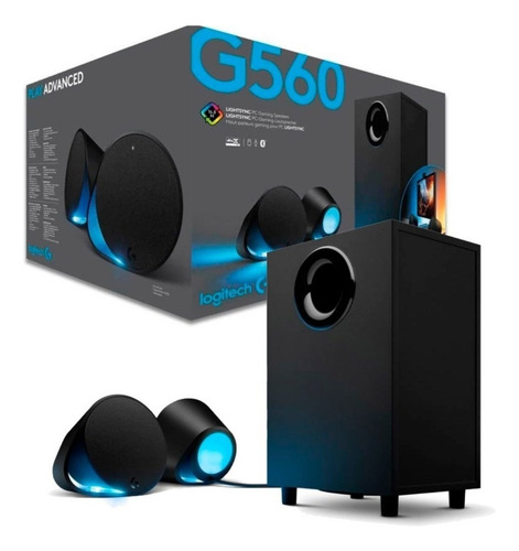 Parlantes Logitech G560 Gaming Luces Rgb Color Negro