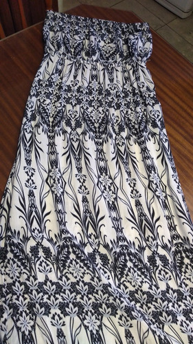 Vestido Strapless Importado Estampado T M/l