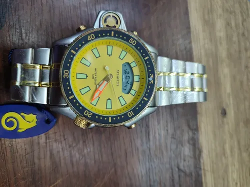 Relógio Aqualand Jp2000 Original Atlantis Pulseira De Aço G