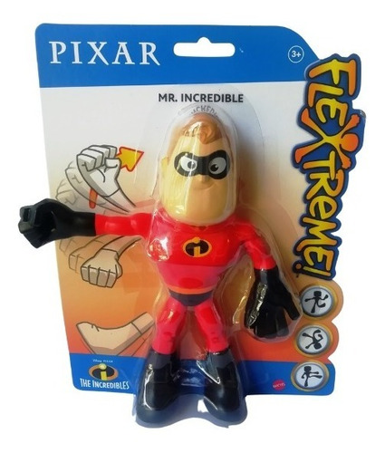 Imagen 1 de 1 de Mr. Increíble Figura Flexible 18cm Disney Pixar Flextreme
