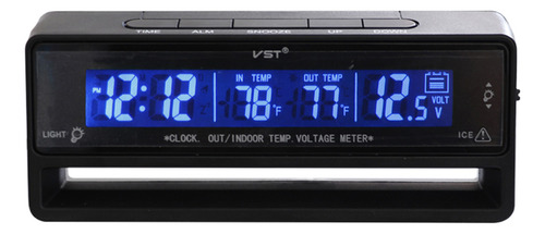 Reloj Voltaje Digital Monitor De Batería Medidor De