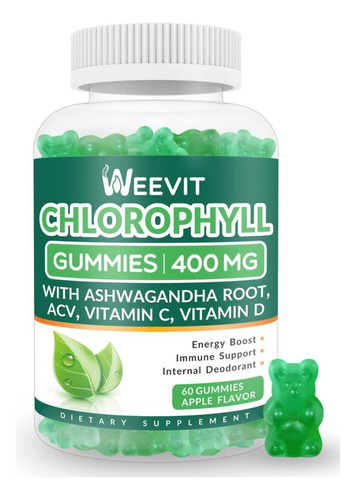 Clorofila 60 Gum 400 Mg Weevit - U - Unidad A $2898