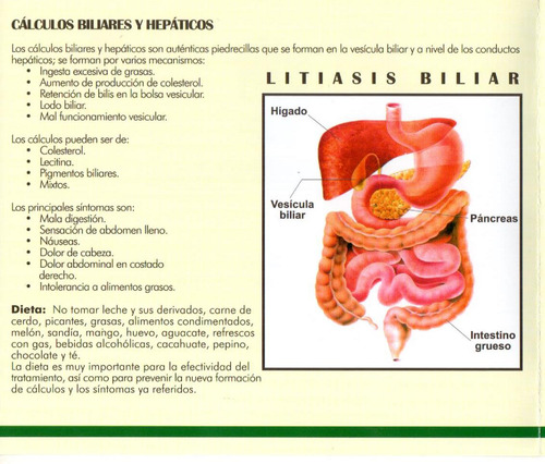 12 Tomas Anticalculosa Reivillo Cálculos Biliares Renales