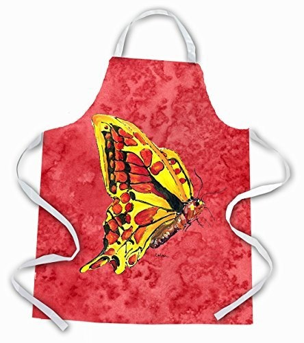 Caroline's Treasures 8862apron Mariposa En Delantal Rojo, Gr