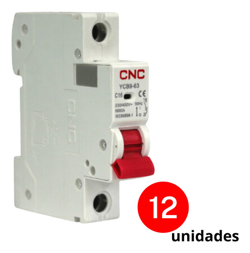 Pack - 12 Int. Automatico Cnc 1x16a 6ka C