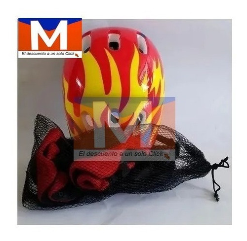 Imagen 2 de 3 de Kit Protección Ciclismo O Patinaje Casco Rodillera Coderas