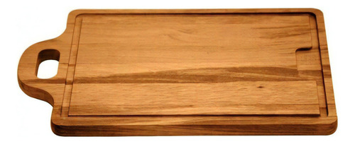 Tabla rectangular de madera Muiracatiara con mango para cortar