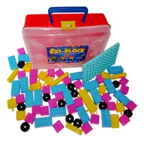 Comprar Tobo De Bloques Armables Tacos Leg Pequeños Juguet Didáctico