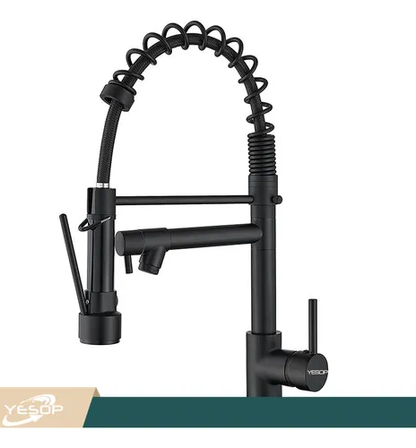 Torneira Cozinha Gourmet Monocomando Black Preto Fosco 50 Cm