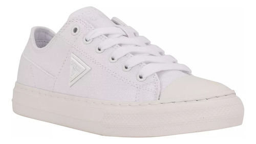 Tenis Guess Mujer Gbg Pranze Lona Casuales Moda Blanco