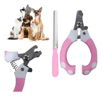 Comprar Cortador Unhas Pet Alicate Com Lixa Cachorros Gato Corte Cor Rosa Tamanho Do Animal De Estimação Recomendado Médio
