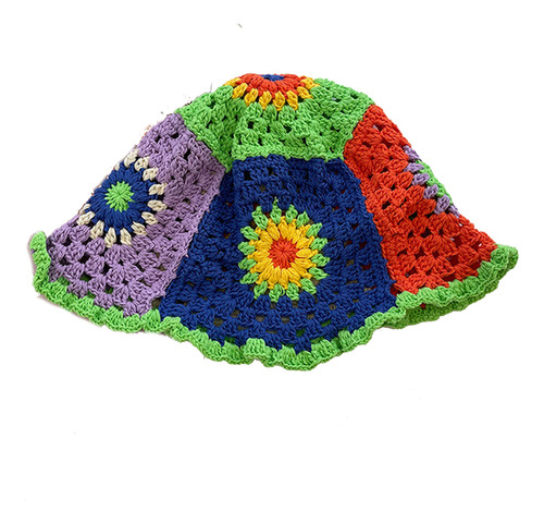 Gorros De Punto Para Mujer, Sombrero De Ganchillo Multicolor