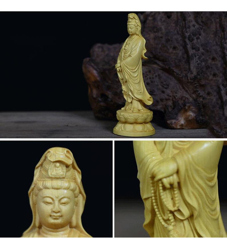 Estátua Guan Yin Estatueta Quan Yin Decoração Altura 22cm