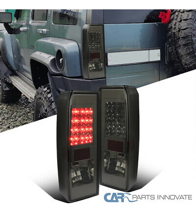 Smoke Tail Lights Fits 2005-2010 Hummer H3 Led Rear Brak Oaa