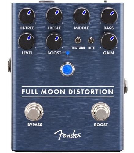 Pedal Efecto P/guitarra Eléctrica Fender Full Moon Distortion Color Azul marino