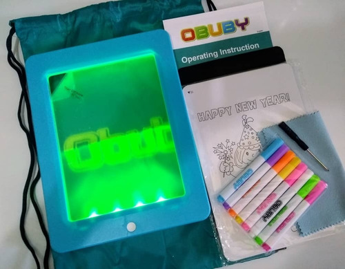 Imagen 6 de 7 de Pizarra Magic Pad Tablet Luces Led Original