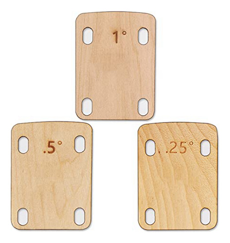 Cuñas Para Cuello De Guitarra, De Madera De Arce Maciza, 3 U