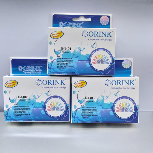 3xcartuchos Compatible 140 Colores Para Eps Tx560wd Tx620fwd