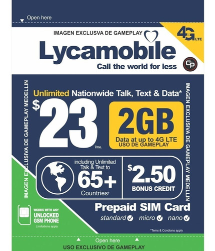 Sim Card Viajera Usa Minutos Ilimitados 2gb De Navegacion 