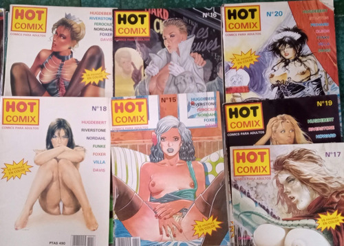 Lote 6 Revistas Hot Comix. Numeros 15, 16, 17, 18, 19 Y 20