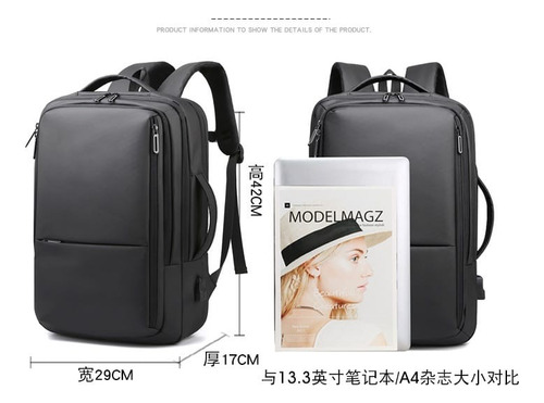 Mochila Impermeable Con Usb Multifuncional